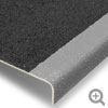 Extra deep stair tread black grey