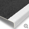 Extra deep stair tread black white