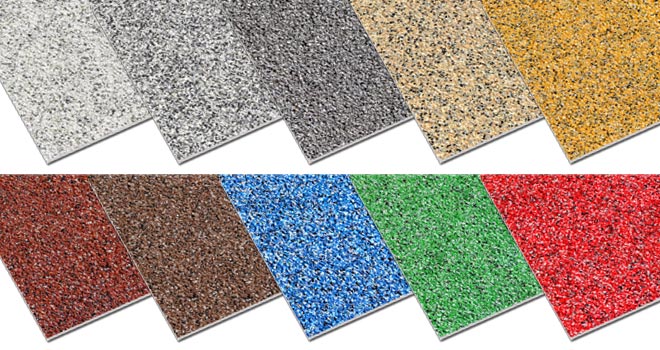 Non-slip floor sheets 10 blended multi colour finishes. Non slip floor sheets blended multi colour finishes.