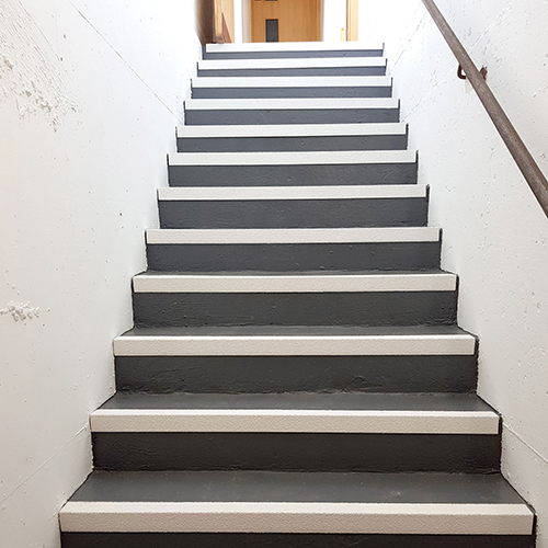 For use on all school interior or exterior stairs, apply to nearly any substrate. Simply screw to fit. For use on all school interior or exterior stairs, apply to nearly any substrate. Simply screw to fit.