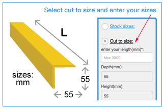 Stair Nosing - cut to your sizes. Stair Nosing - cut to your sizes.