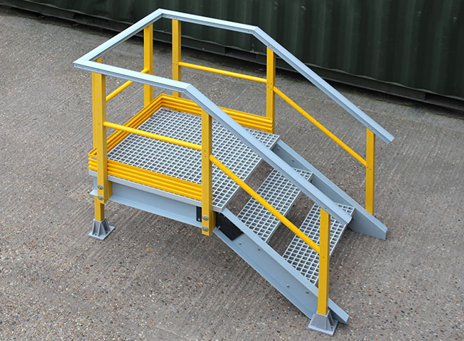 For doorway access, stairways, inspection platforms, assembly lines and many other industrial applications. For doorway access, stairways, inspection platforms, assembly lines and many other industrial applications.